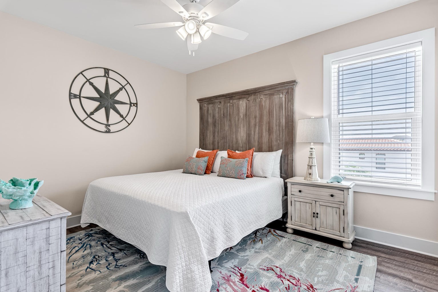 Bedroom with king bed and ensuite bathroom