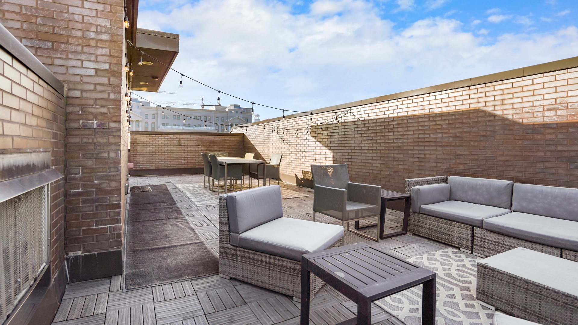 Beautiful rooftop patio