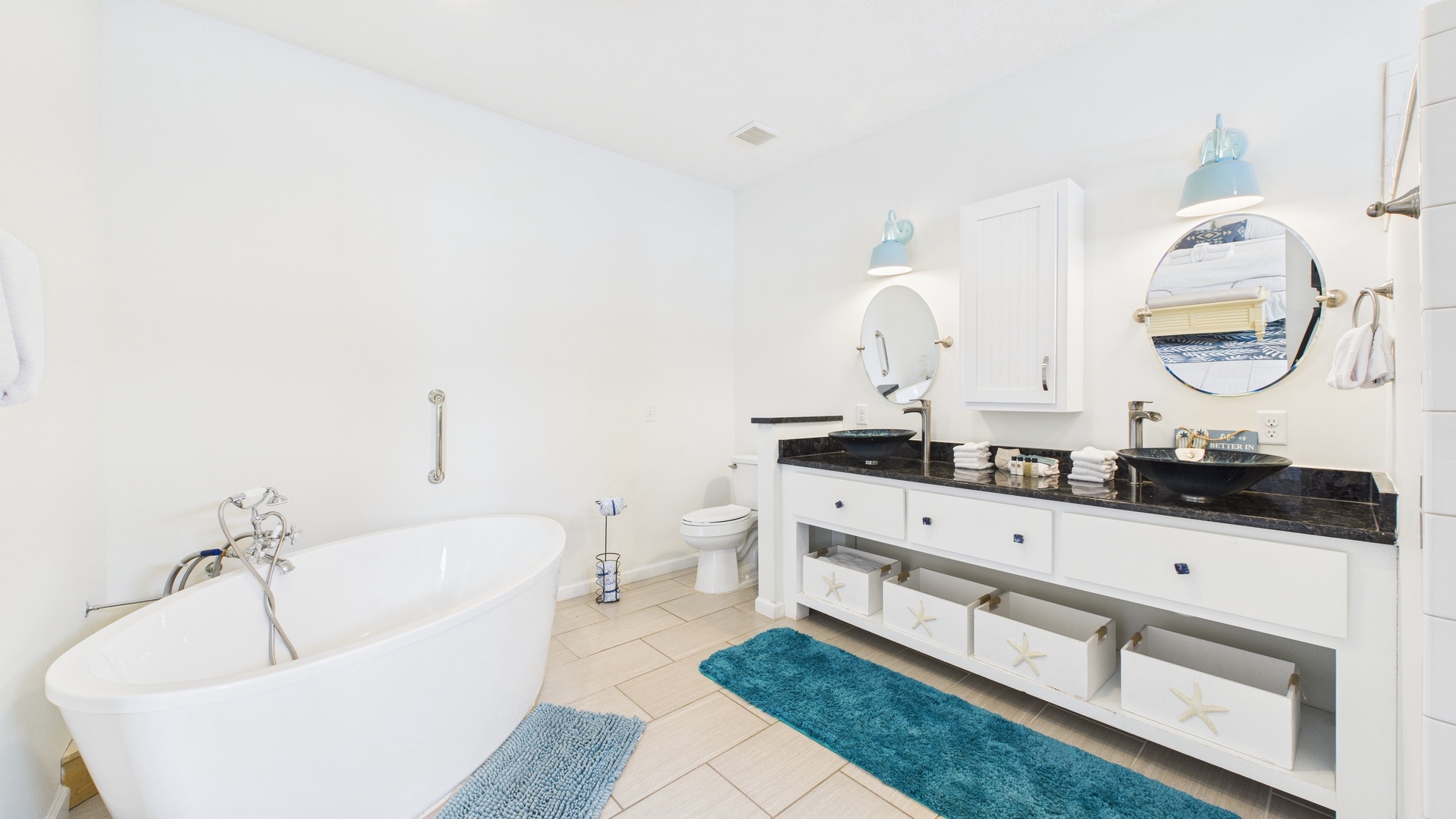 Master bathroom with soaking tub