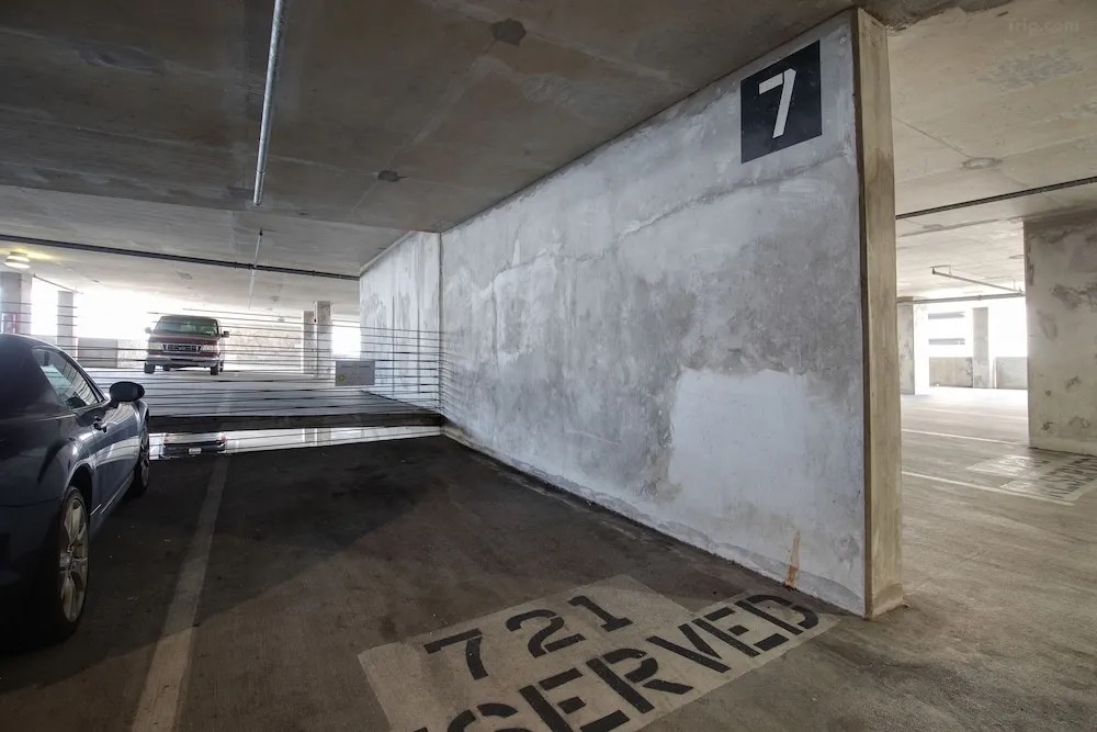Reserved parking space for guests