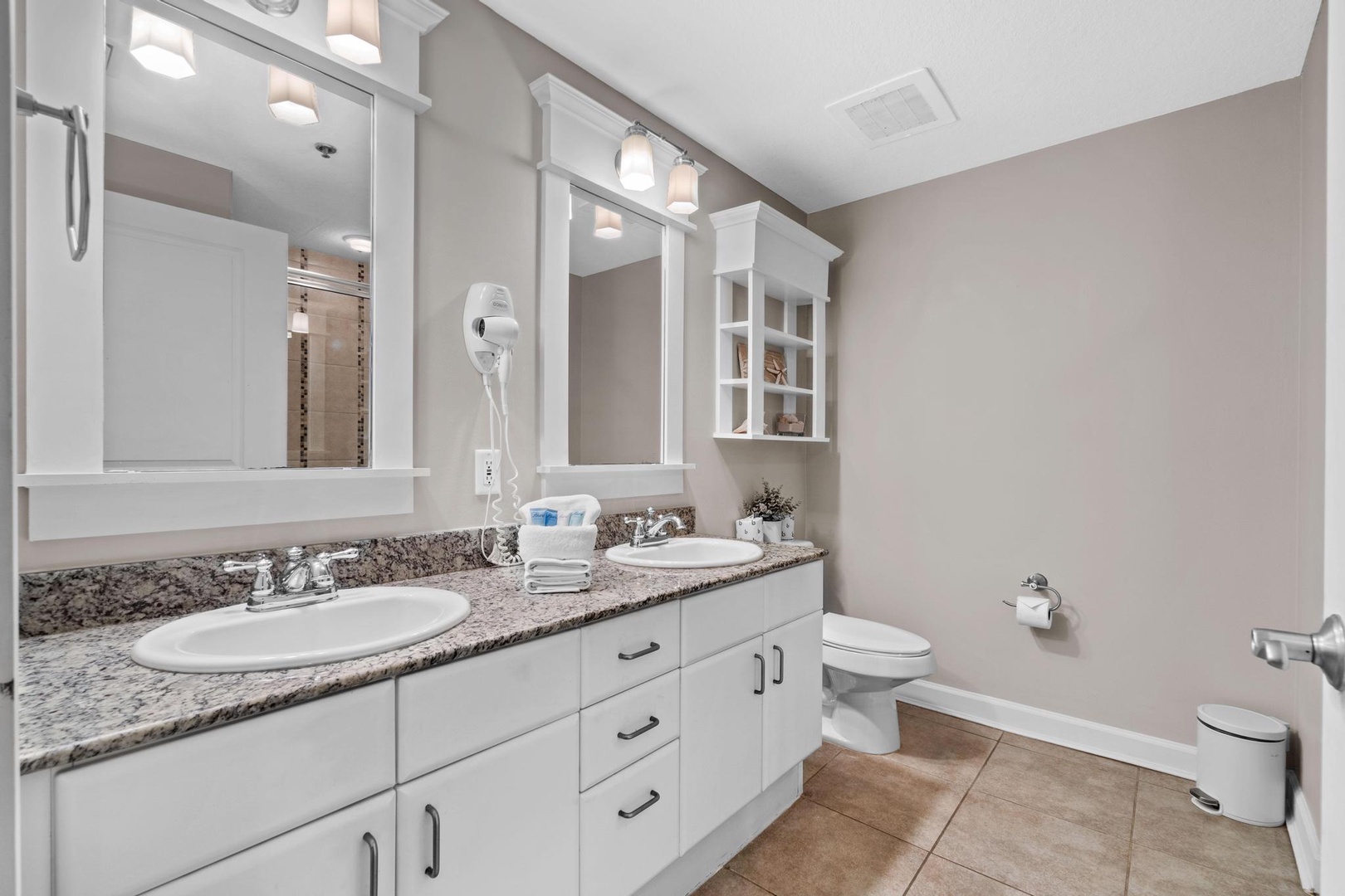 Bathroom with double vanity