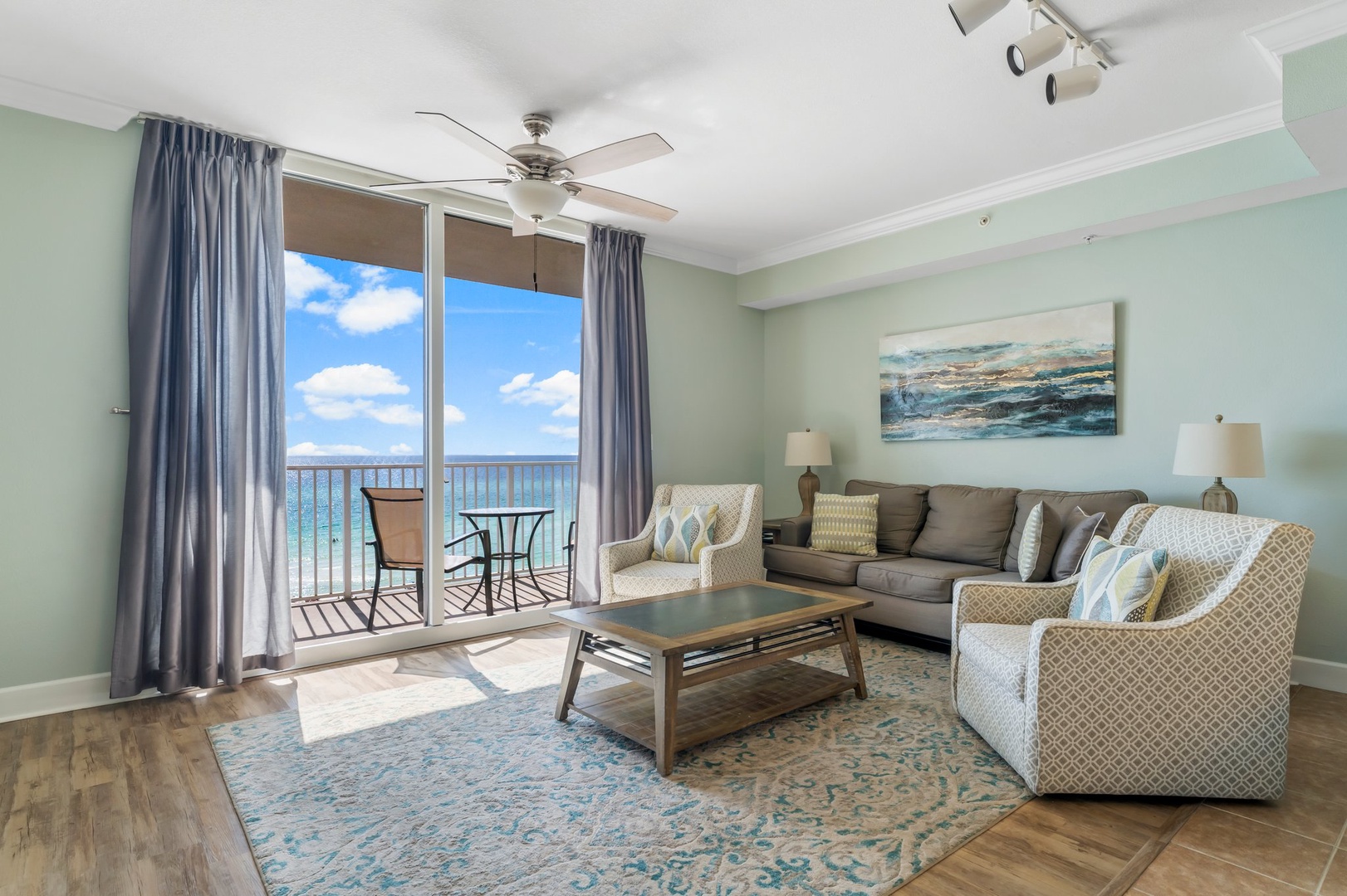 Living room with balcony access