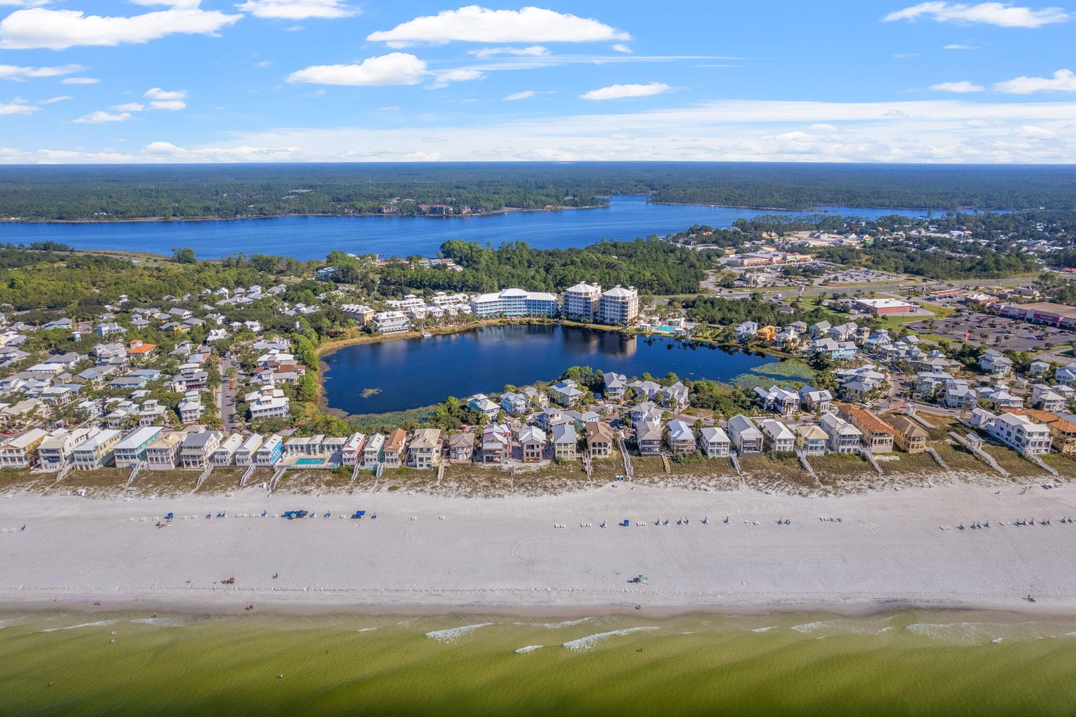 Bird eye view of Carillon Beach Resort