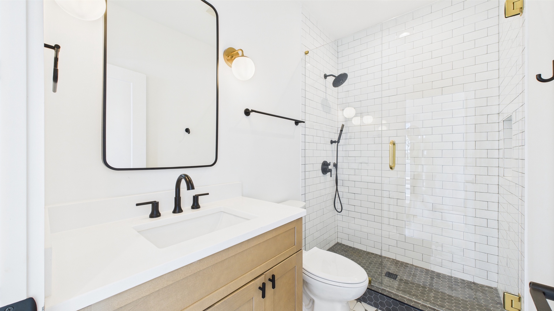 Third floor full bathroom with walk in shower