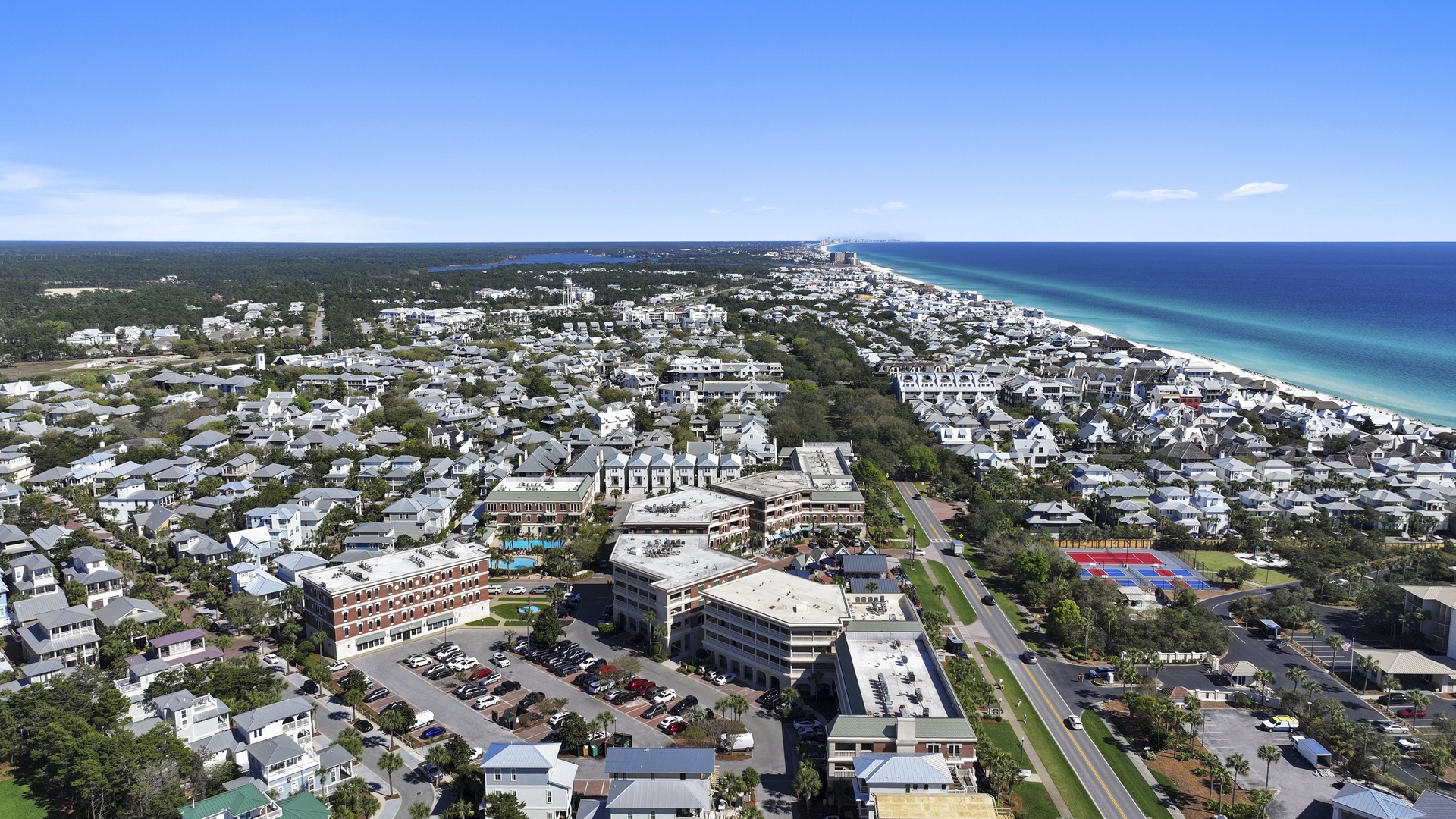 Complex aerial view