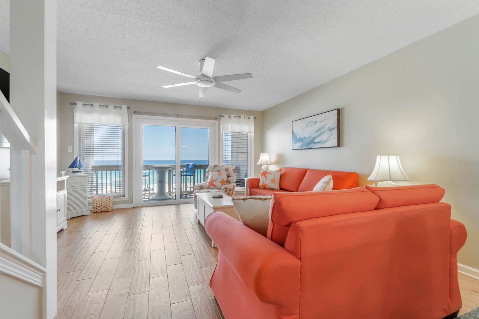 Living room & balcony access