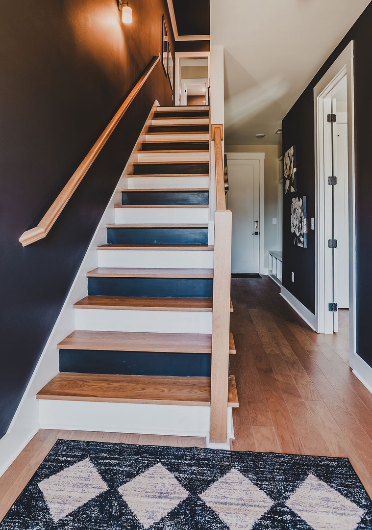 Stairs to second floor