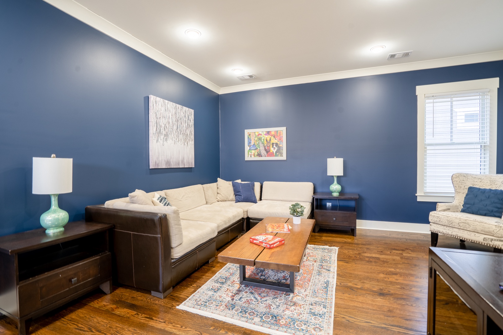 Upstairs living room area
