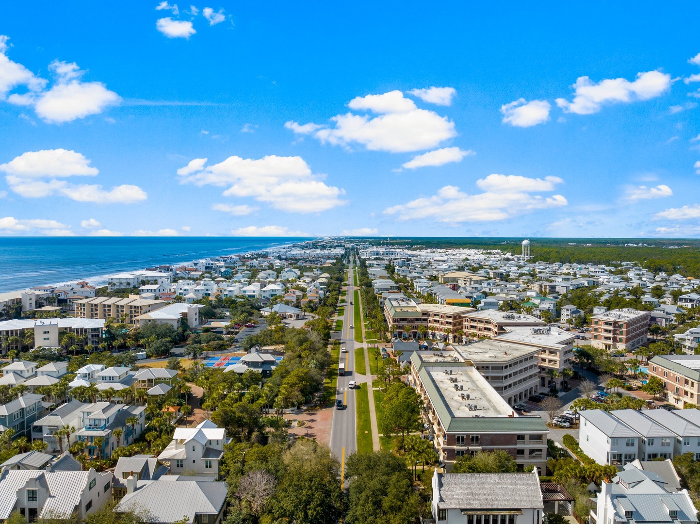 Complex aerial view