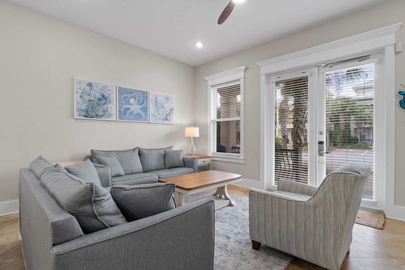 LIving room on the first floor