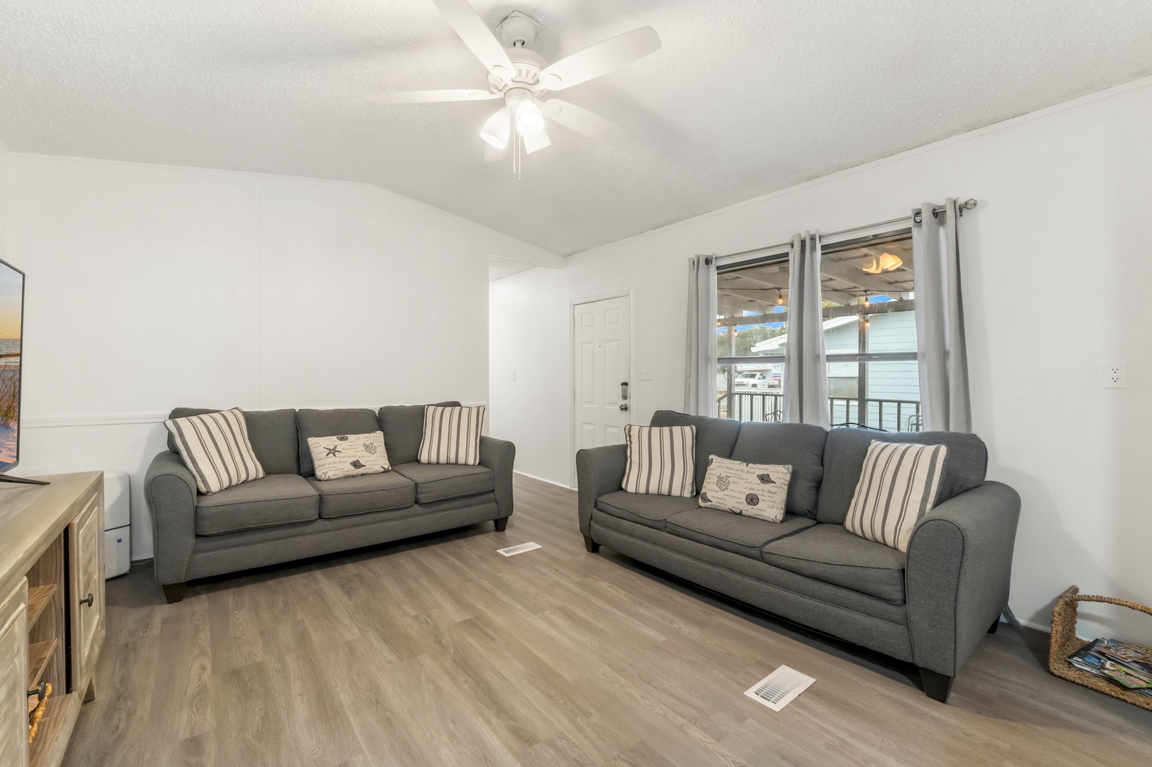 Living room with sleeper sofa