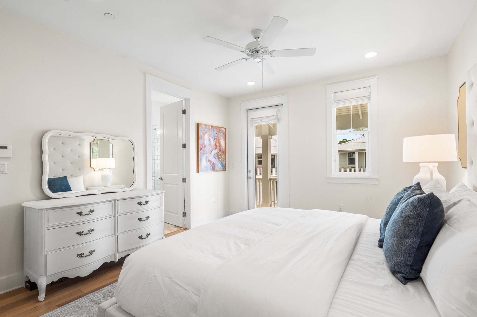 Master bedroom with king bed (sleeps 2) and ensuite