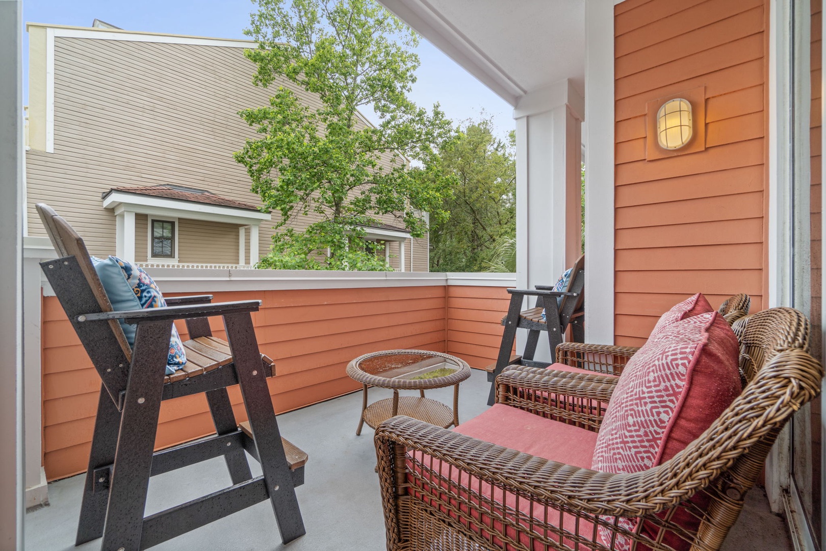 balcony with lounge seating