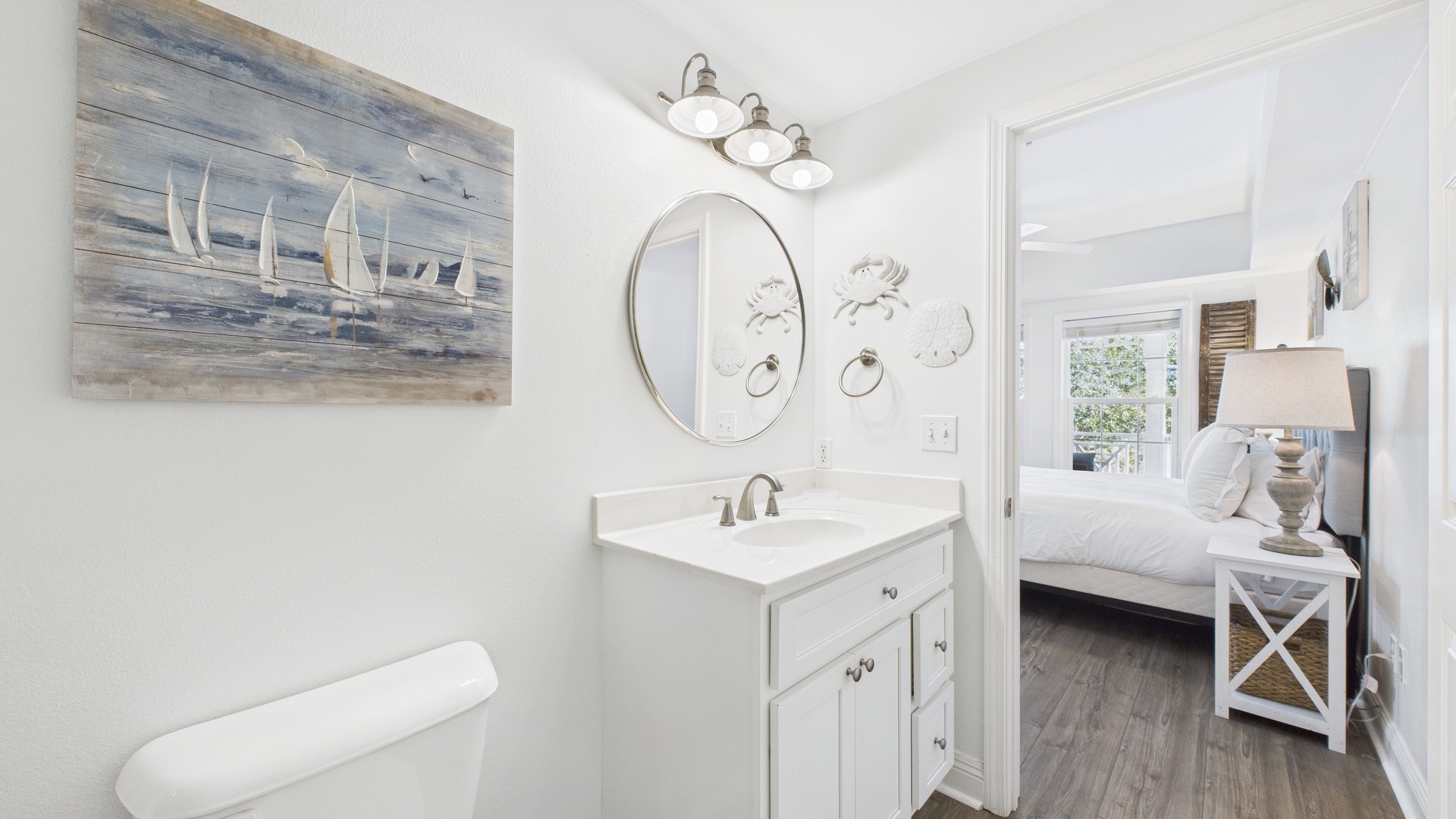 Primary bathroom with walk in shower