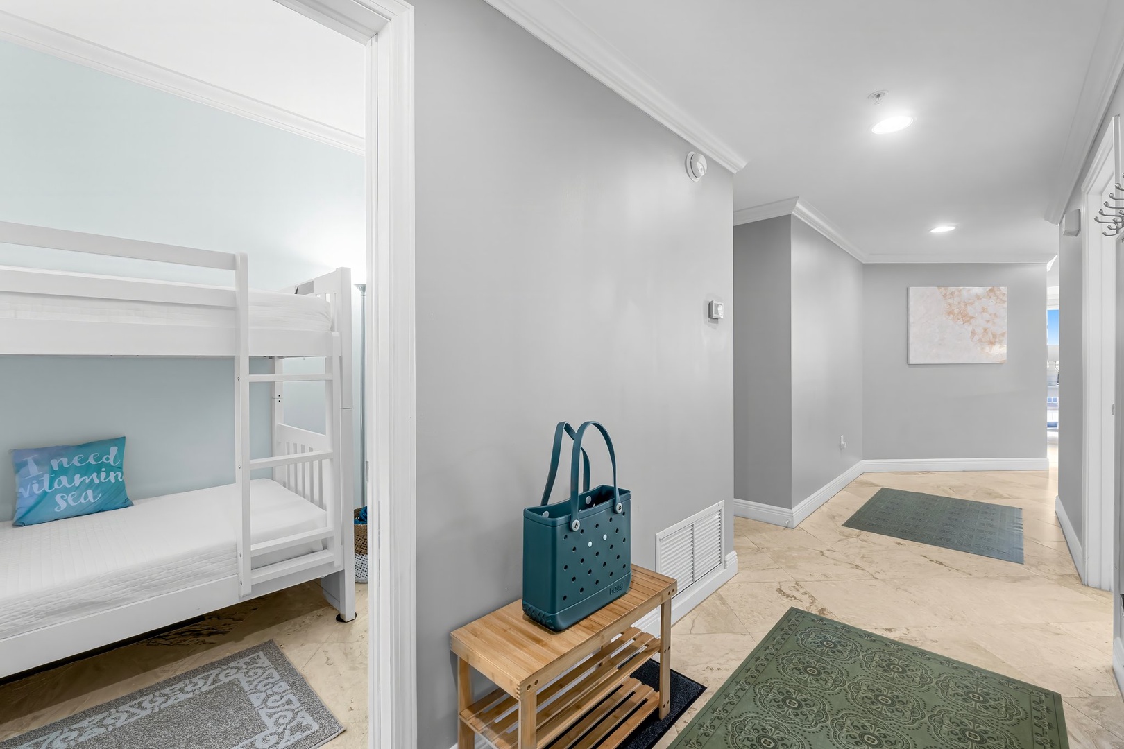 Hallway to bunk room