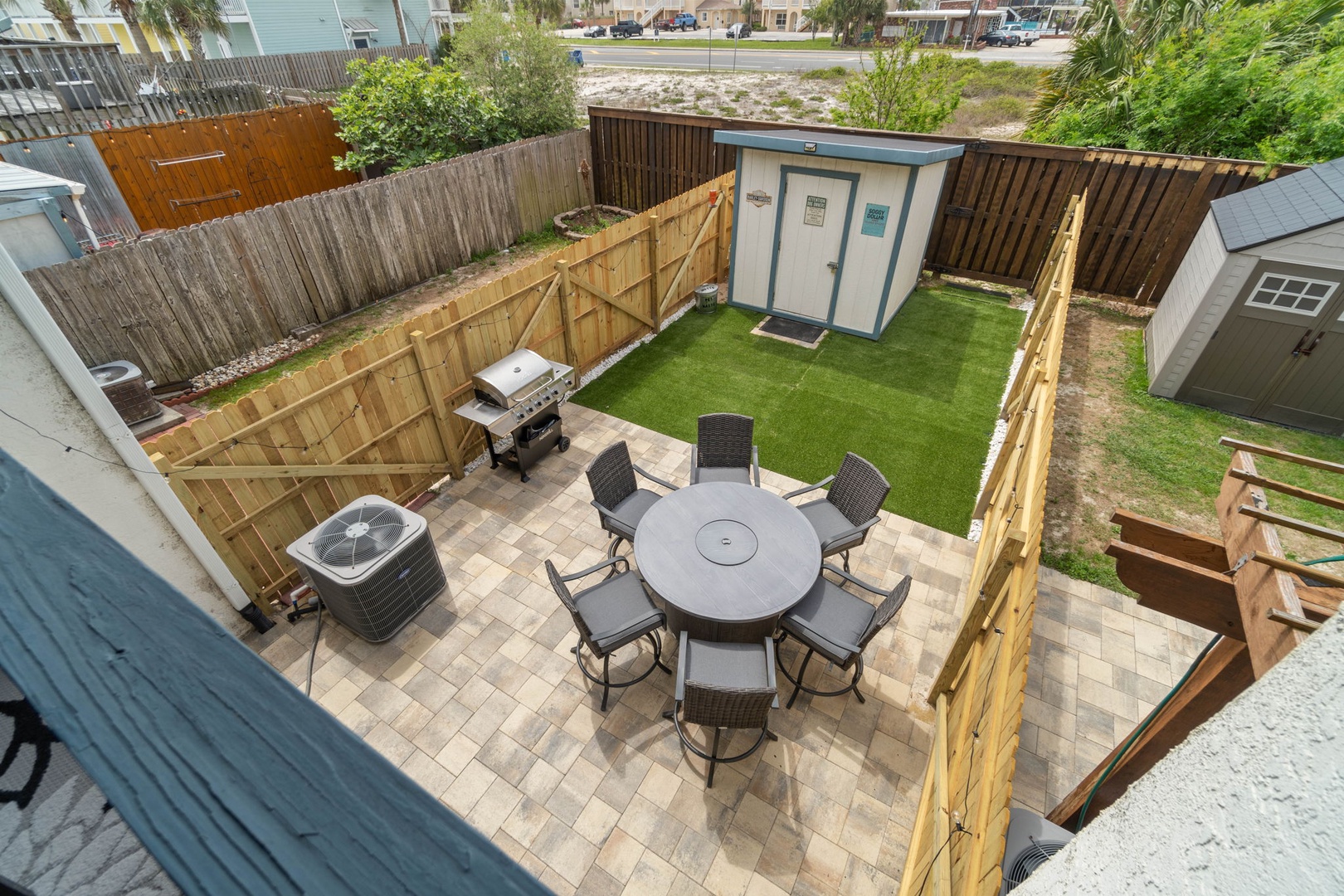 View of back yard
