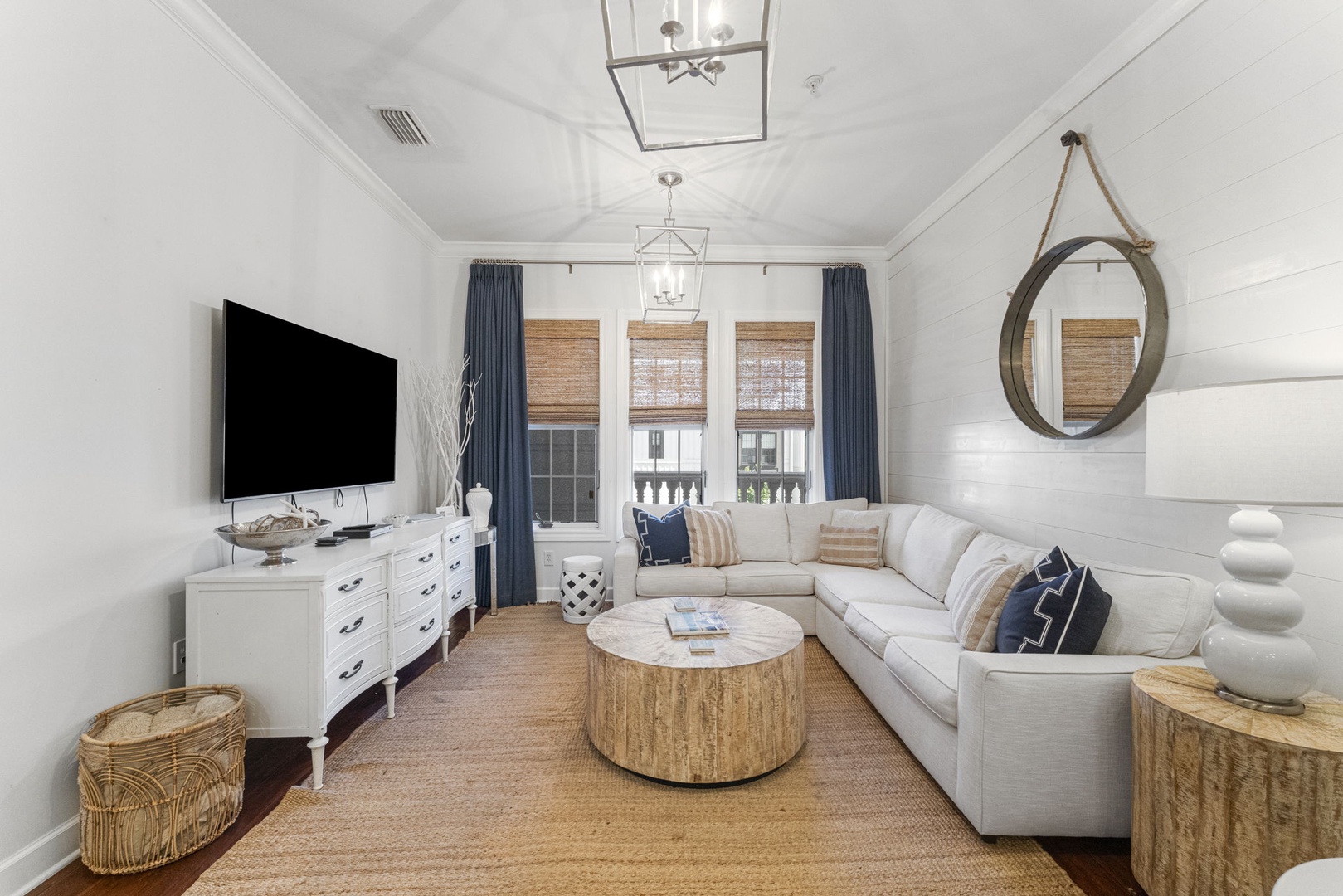 Living room with sleeper sofa
