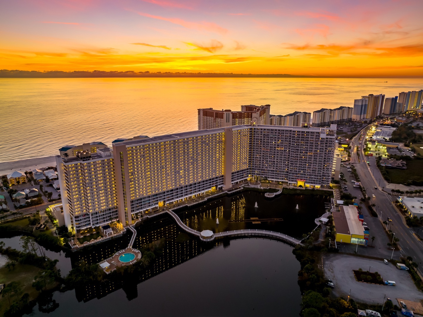 Aerial view of Laketown Wharf