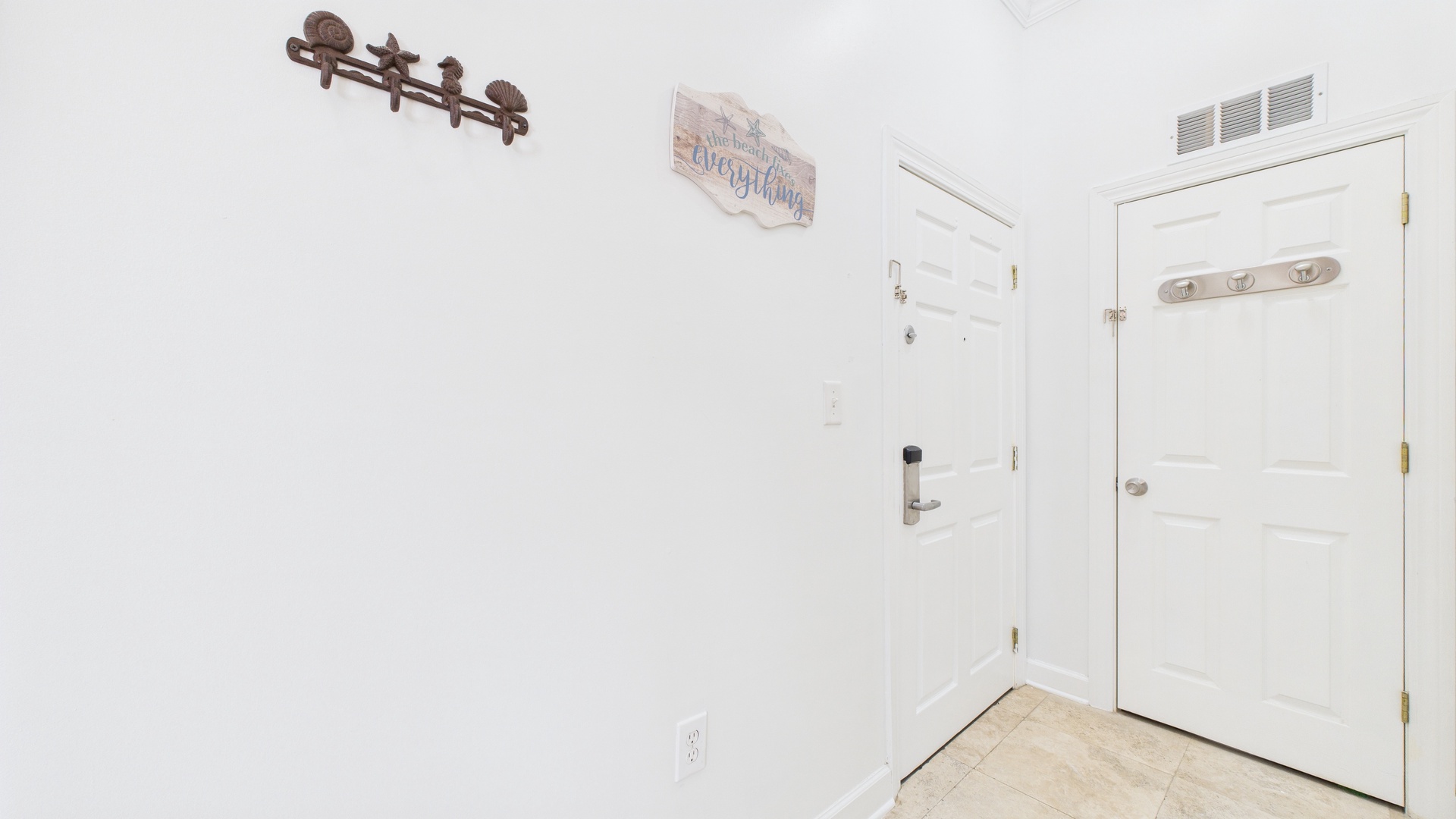 Entry-way with coat rack