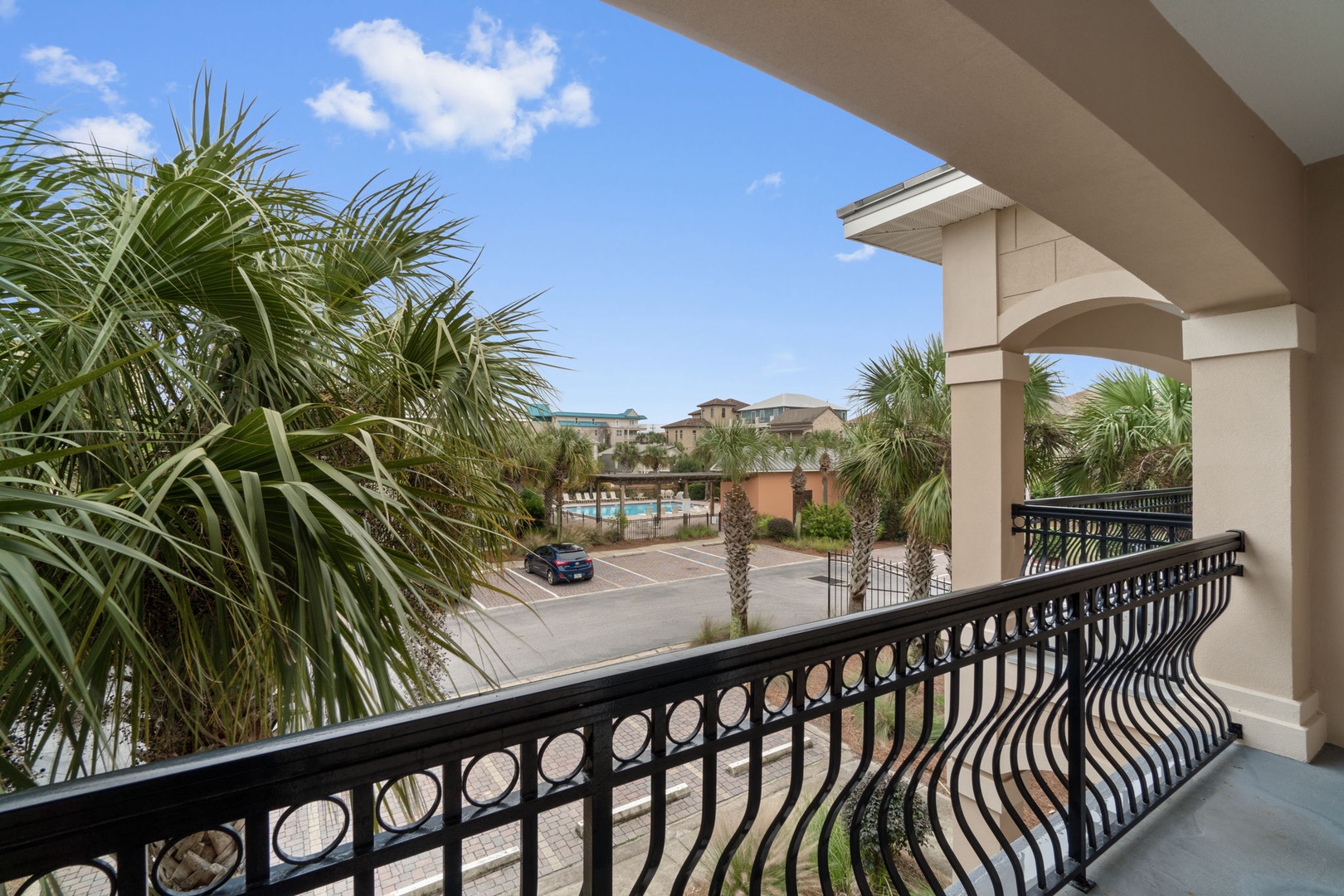 2nd floor balcony that is attached to the front bedroom