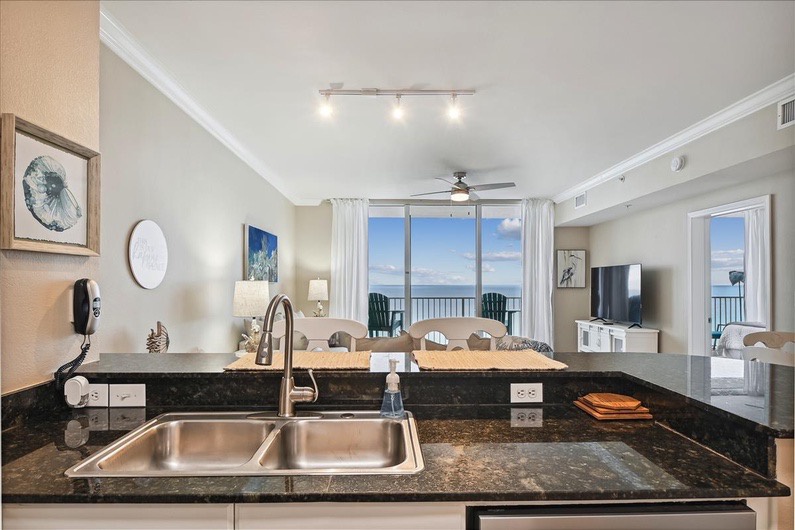 Full kitchen with all the cooking essentials