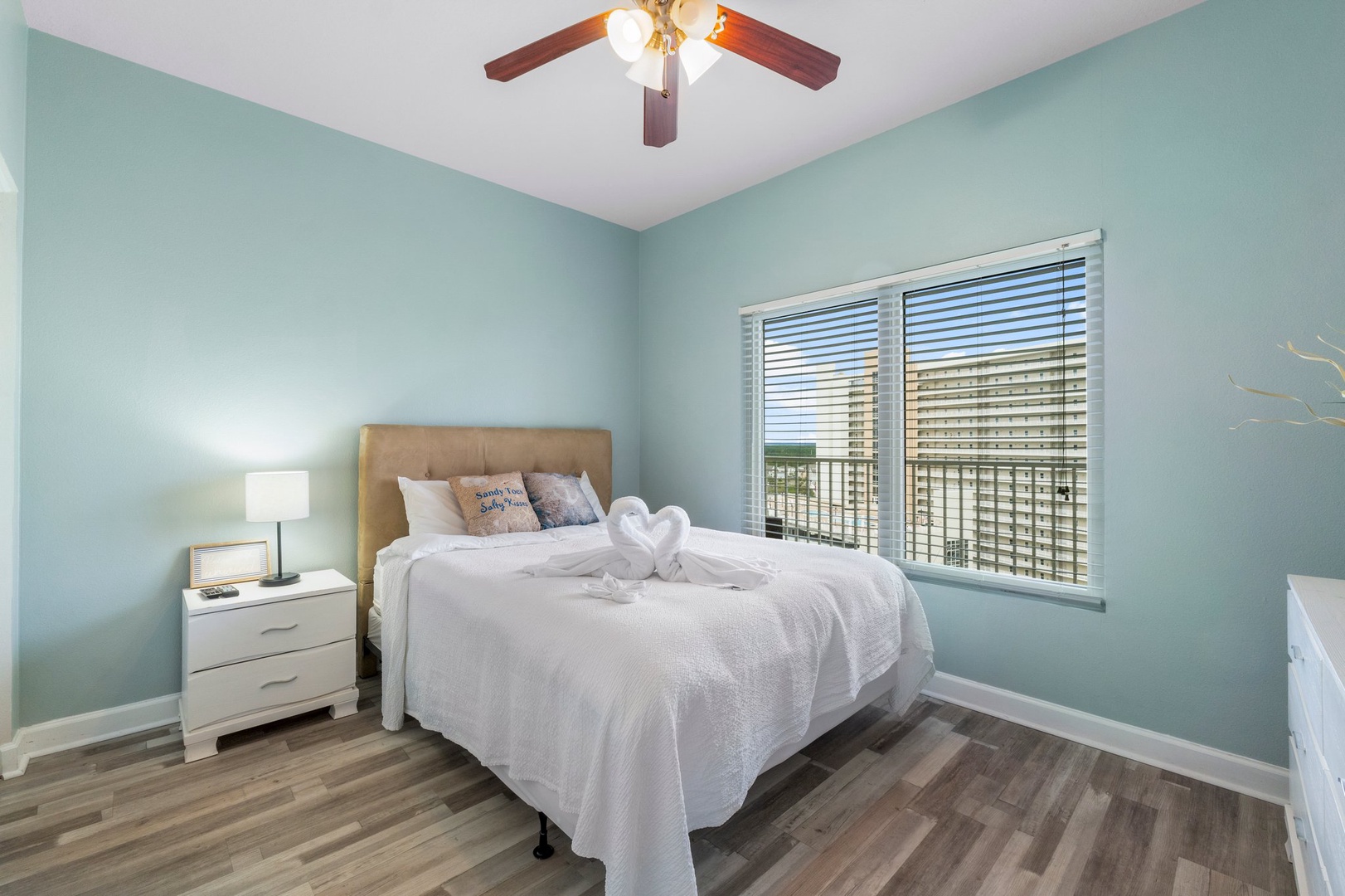 Master bedroom with king size bed