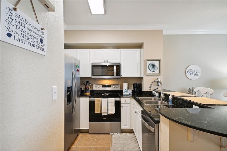 Full kitchen with all the cooking essentials