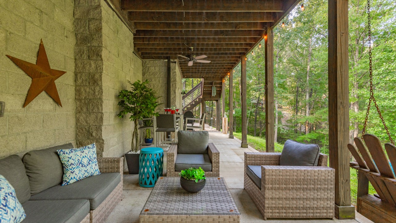 Patio on the lower level