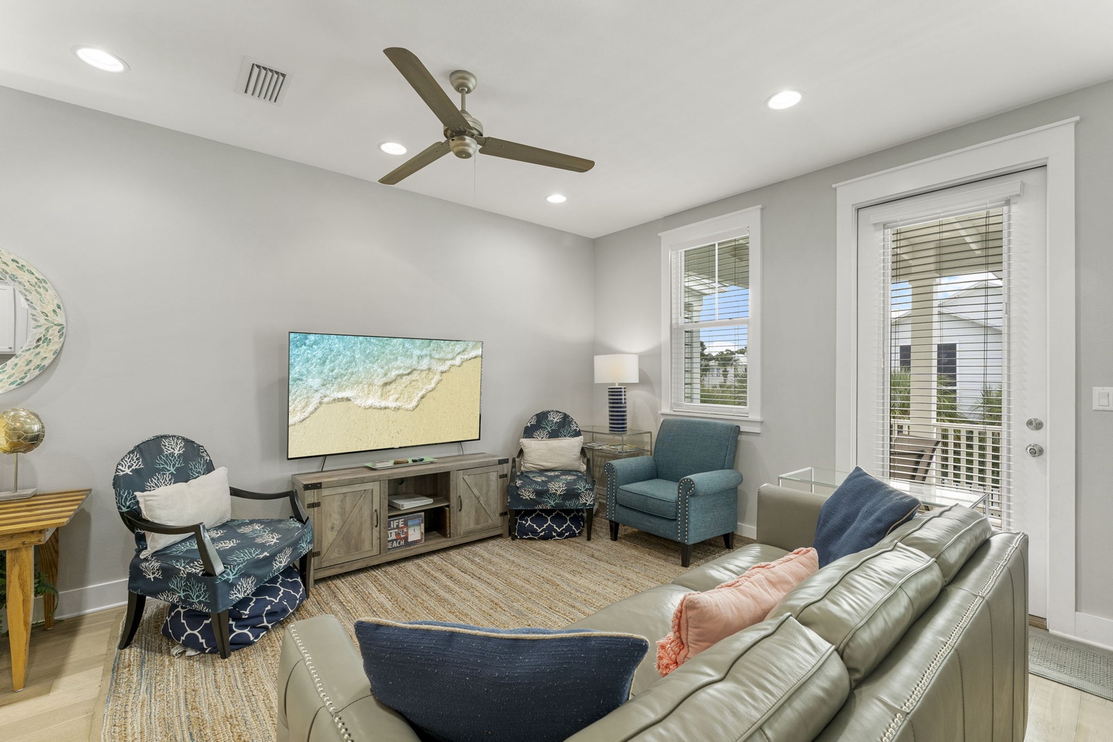Living room with sofa-bed
