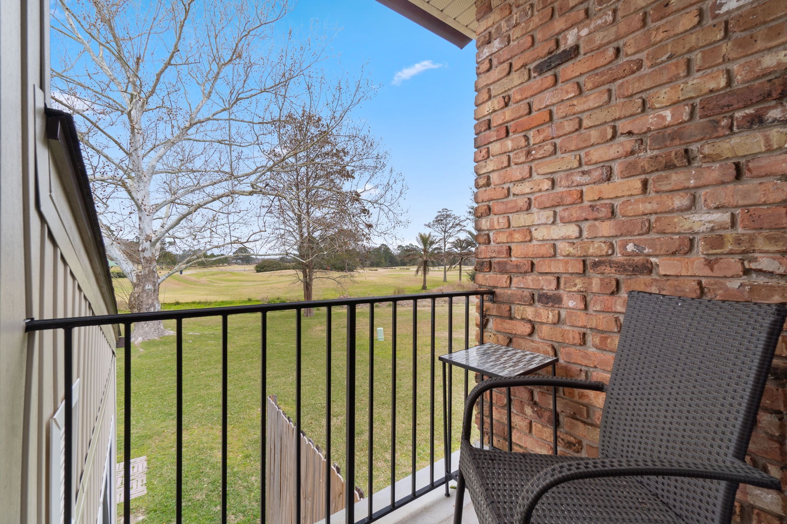 Second floor balcony with scenic views