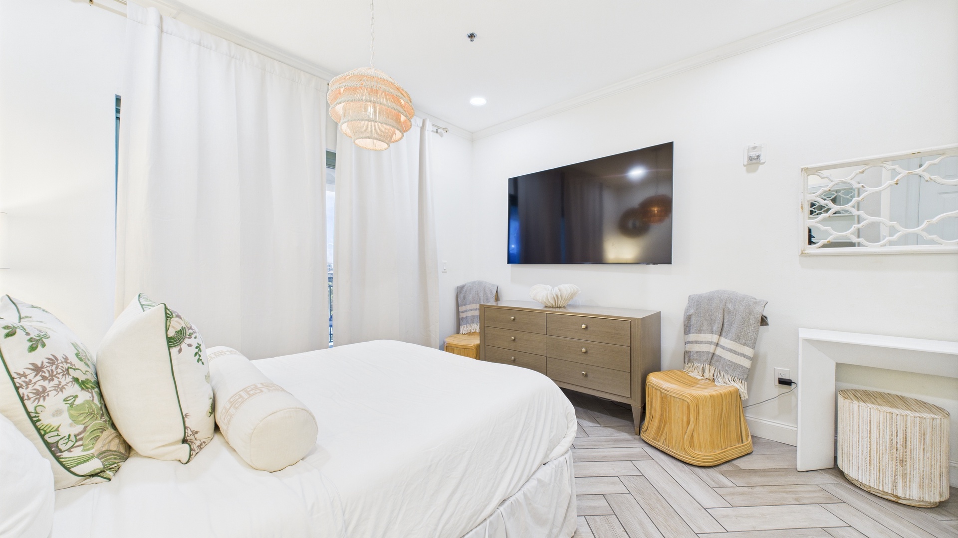Huge TV in sleeping space