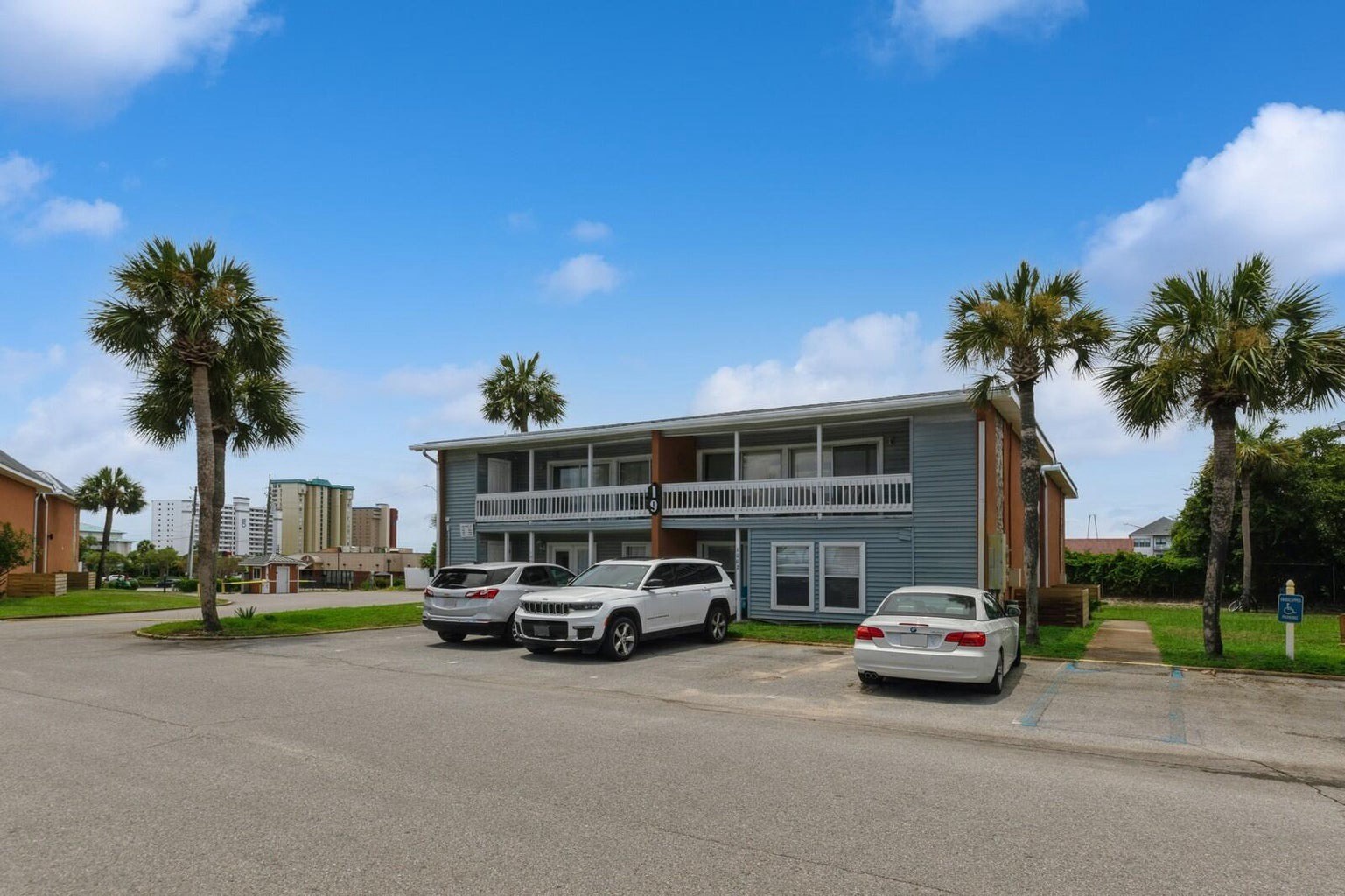 Street view of condominium