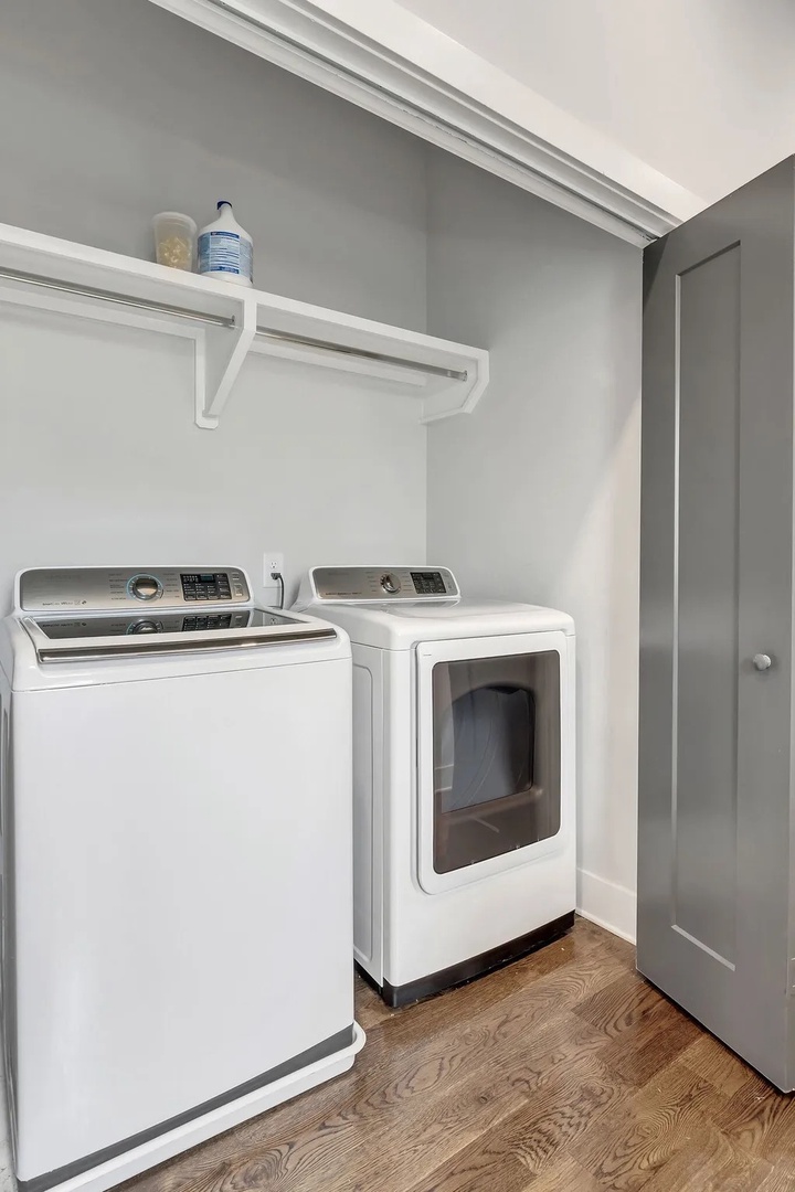 Washer and dryer unit in home