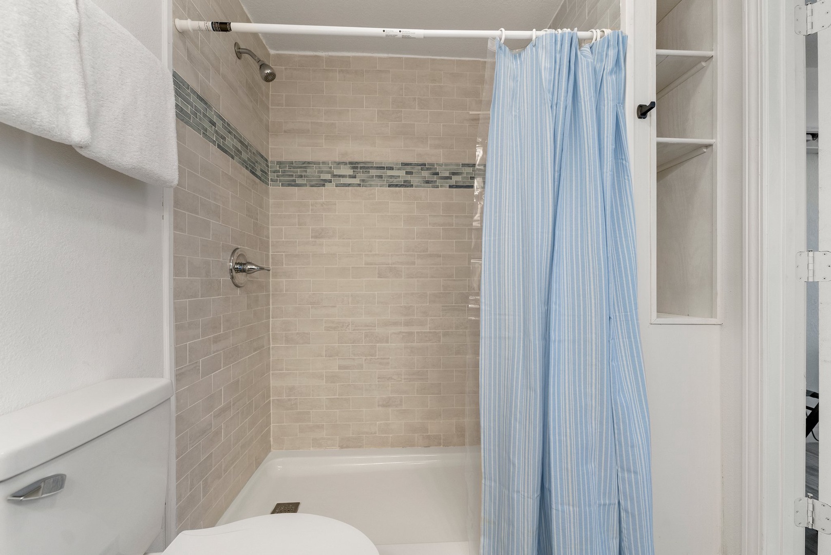 Master bathroom with standing shower