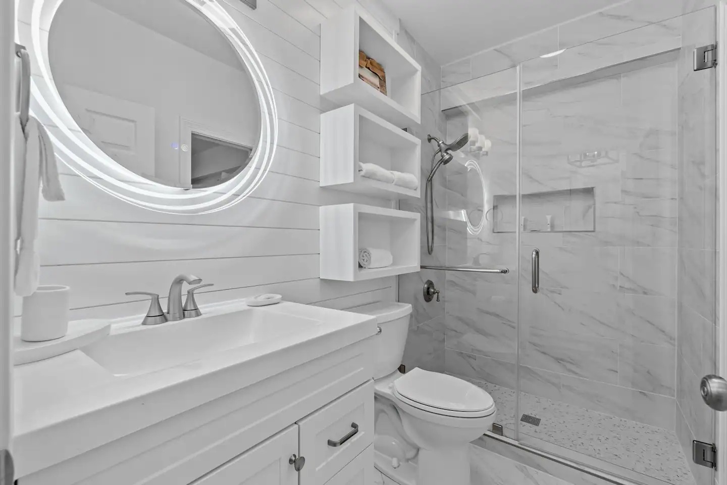 Second bathroom with walk in shower