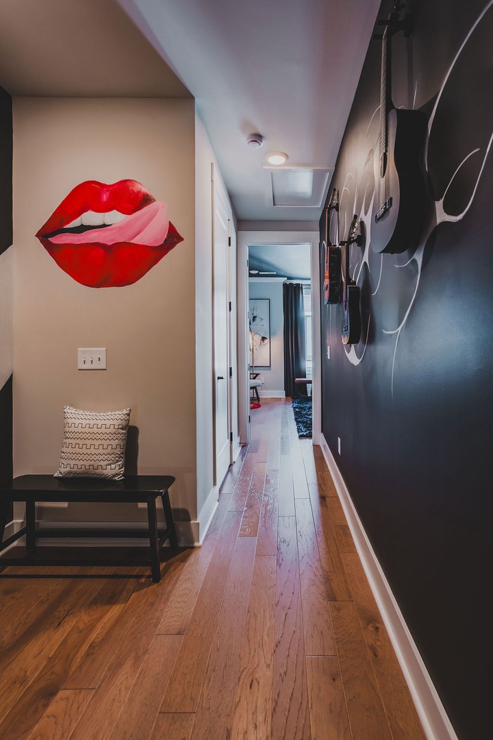 Decor and murals throughout the home