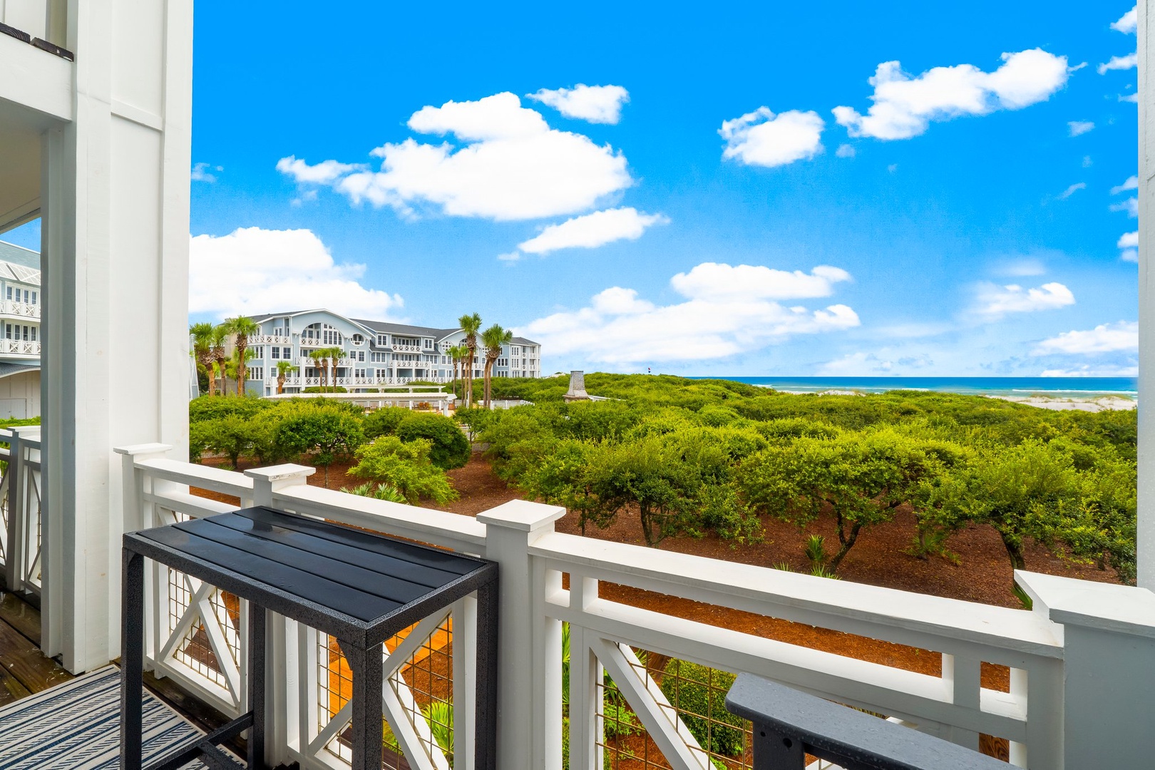 Balcony with outdoor furniture