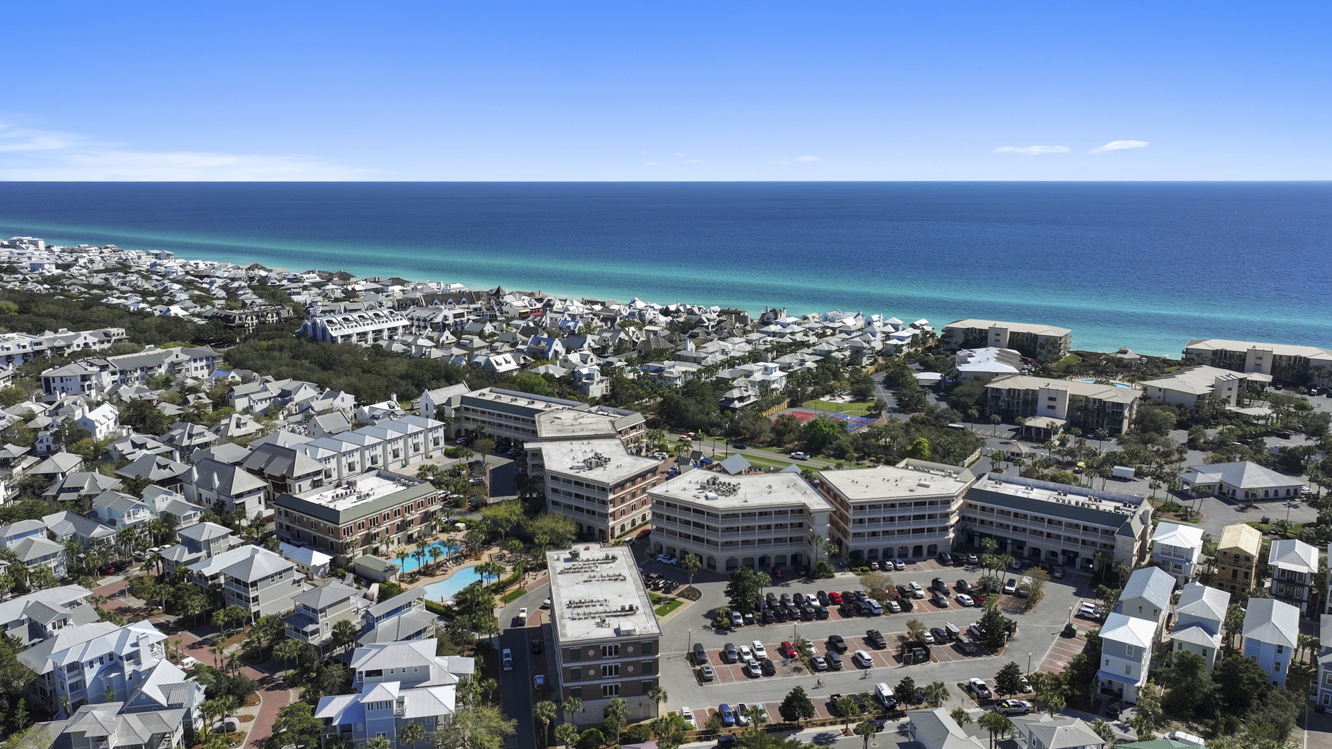Complex aerial view