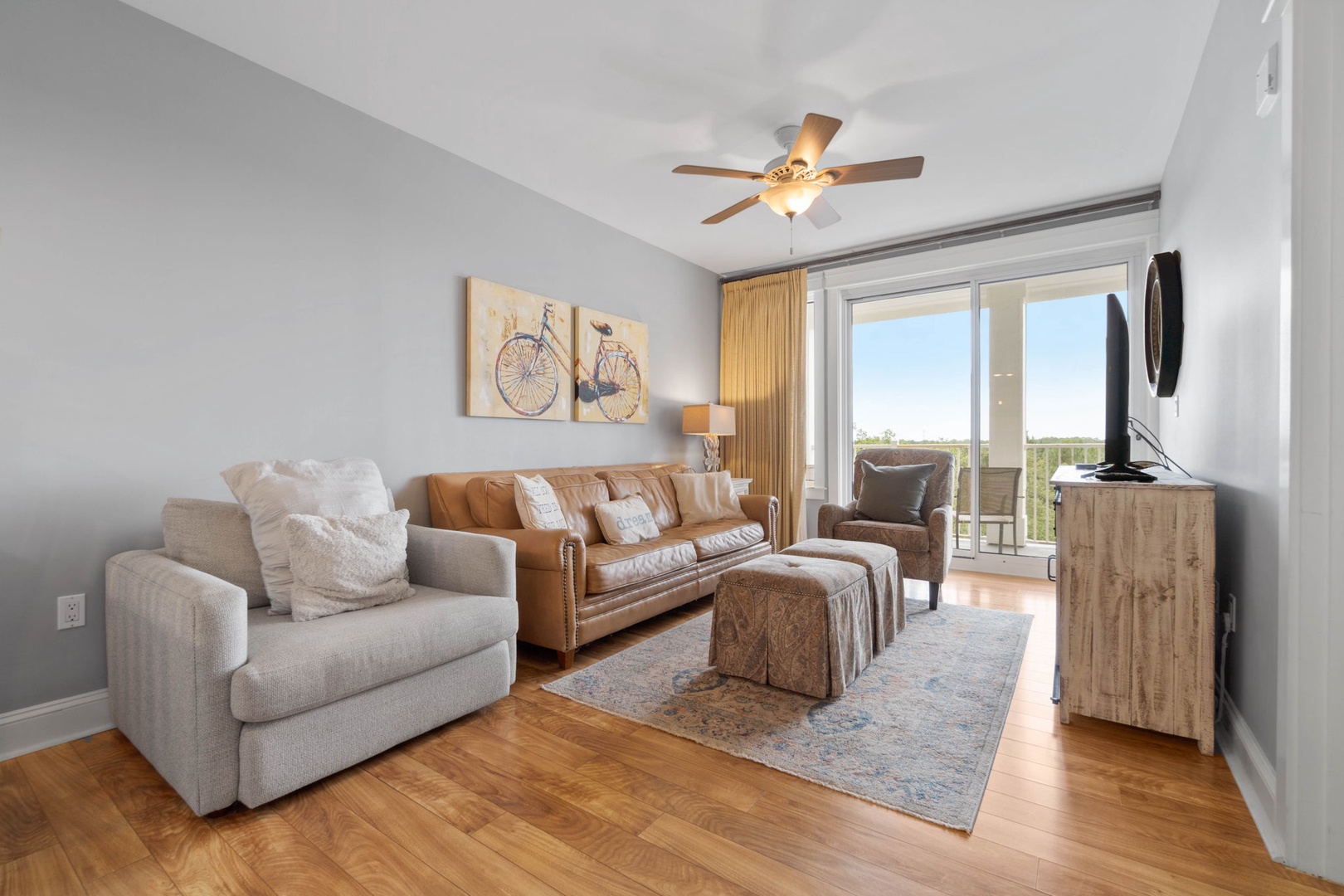 Living room with sleeper sofa