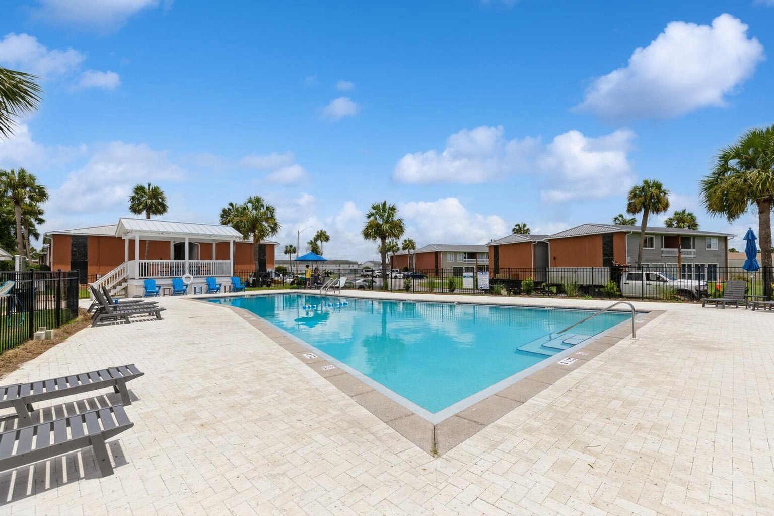 First beautiful community pool