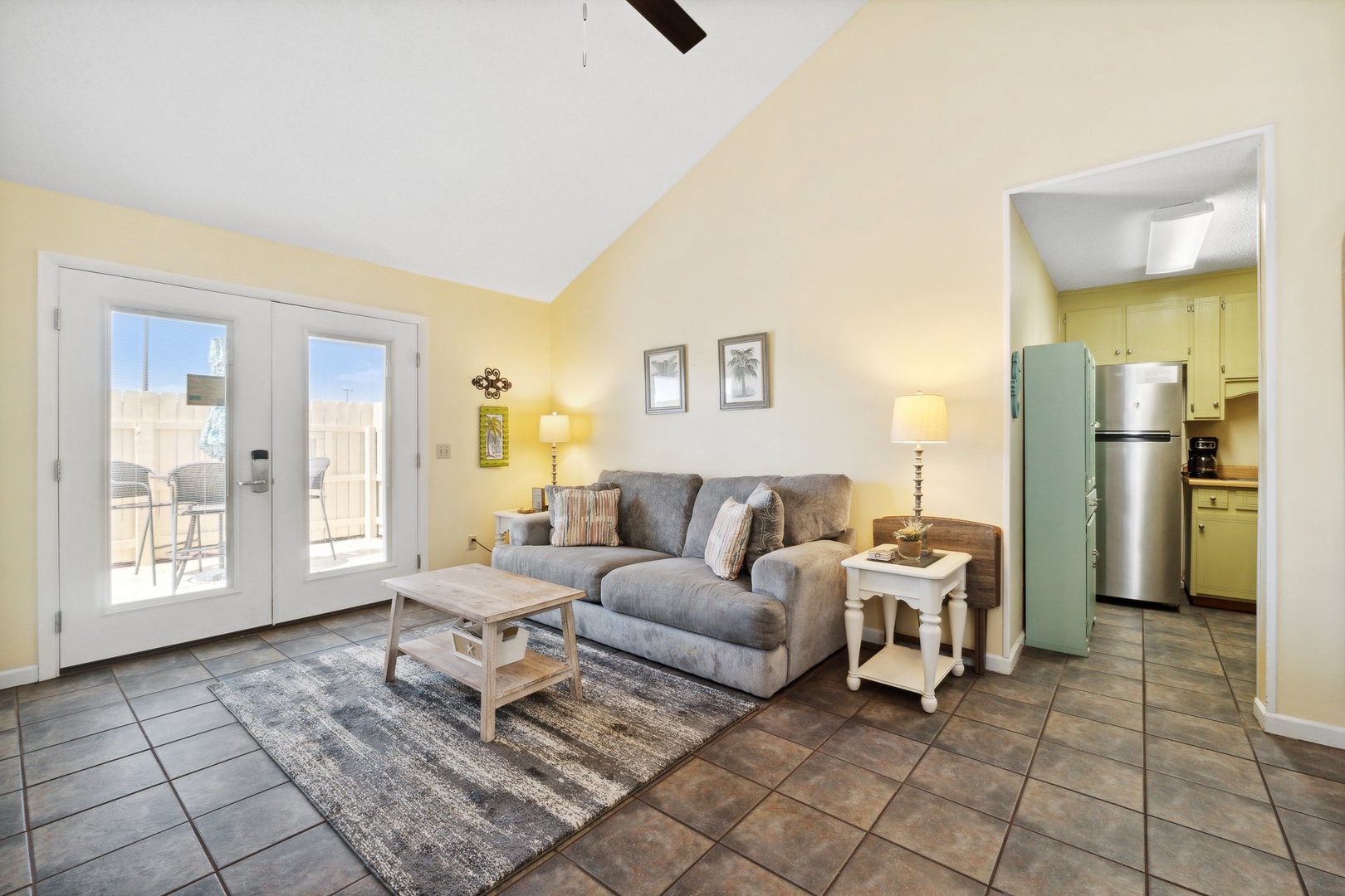 Living room with sleeper sofa