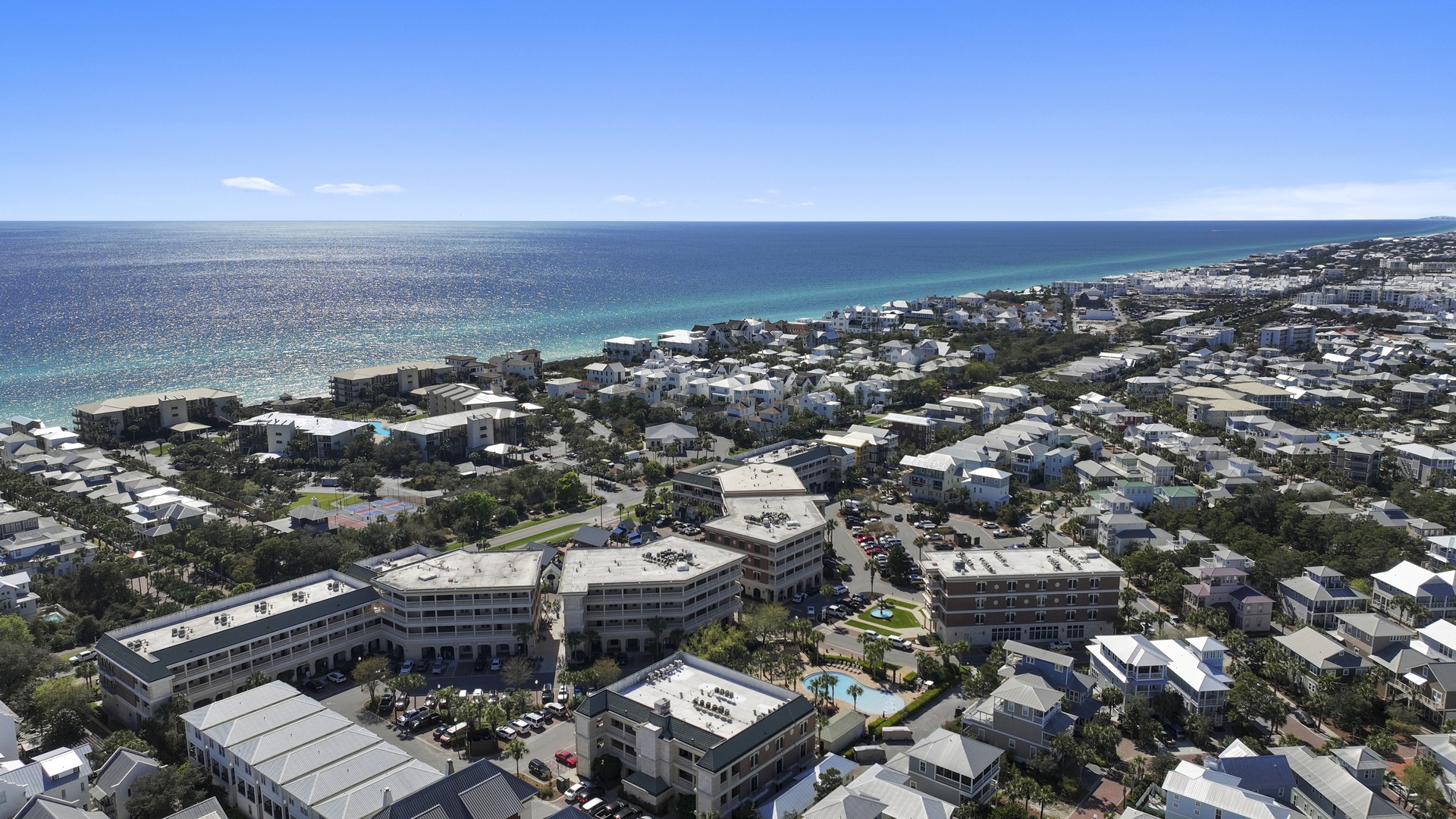 Complex aerial view