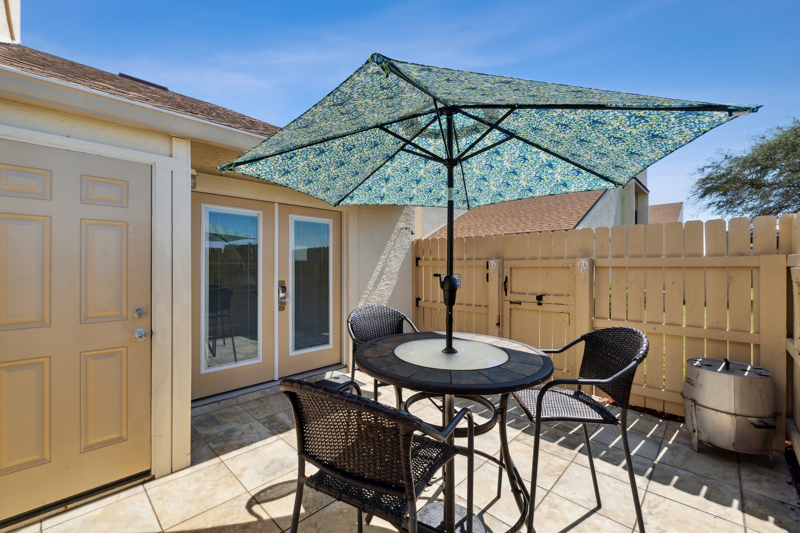 Backyard patio