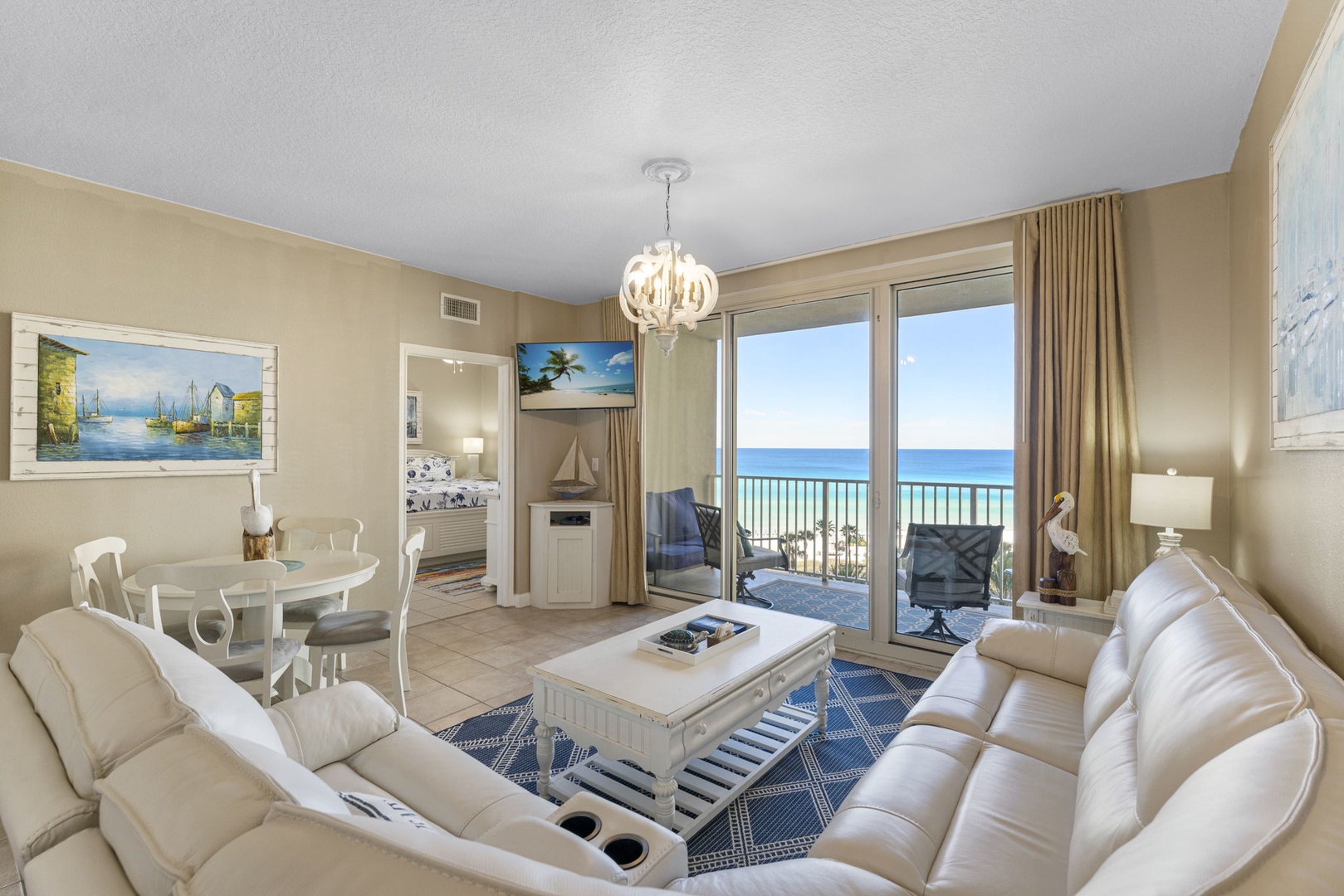 Living room with balcony access
