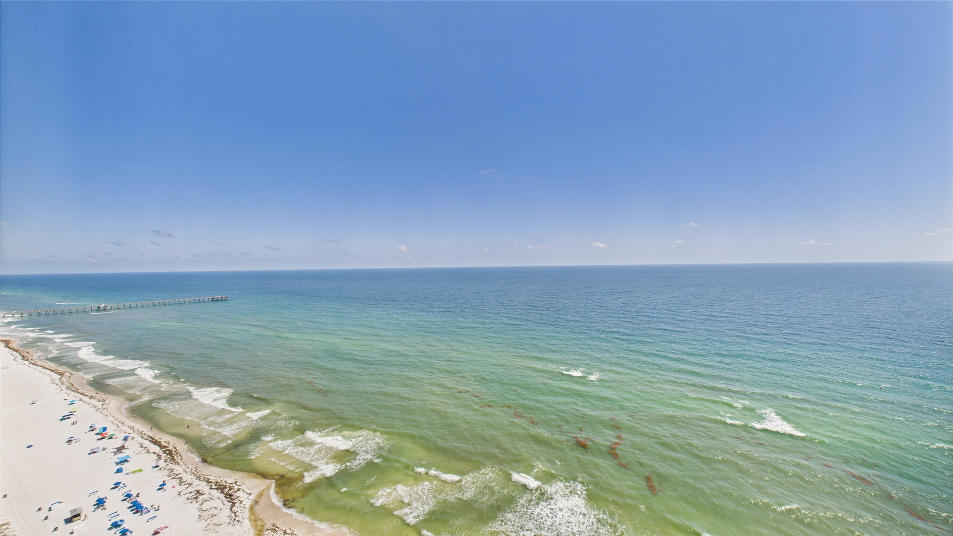 Coastal views from balcony