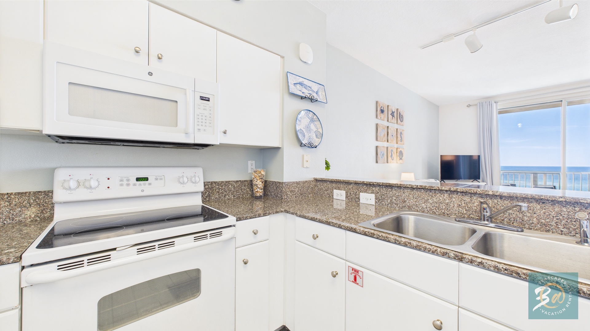 Full kitchen with all the cooking essentials