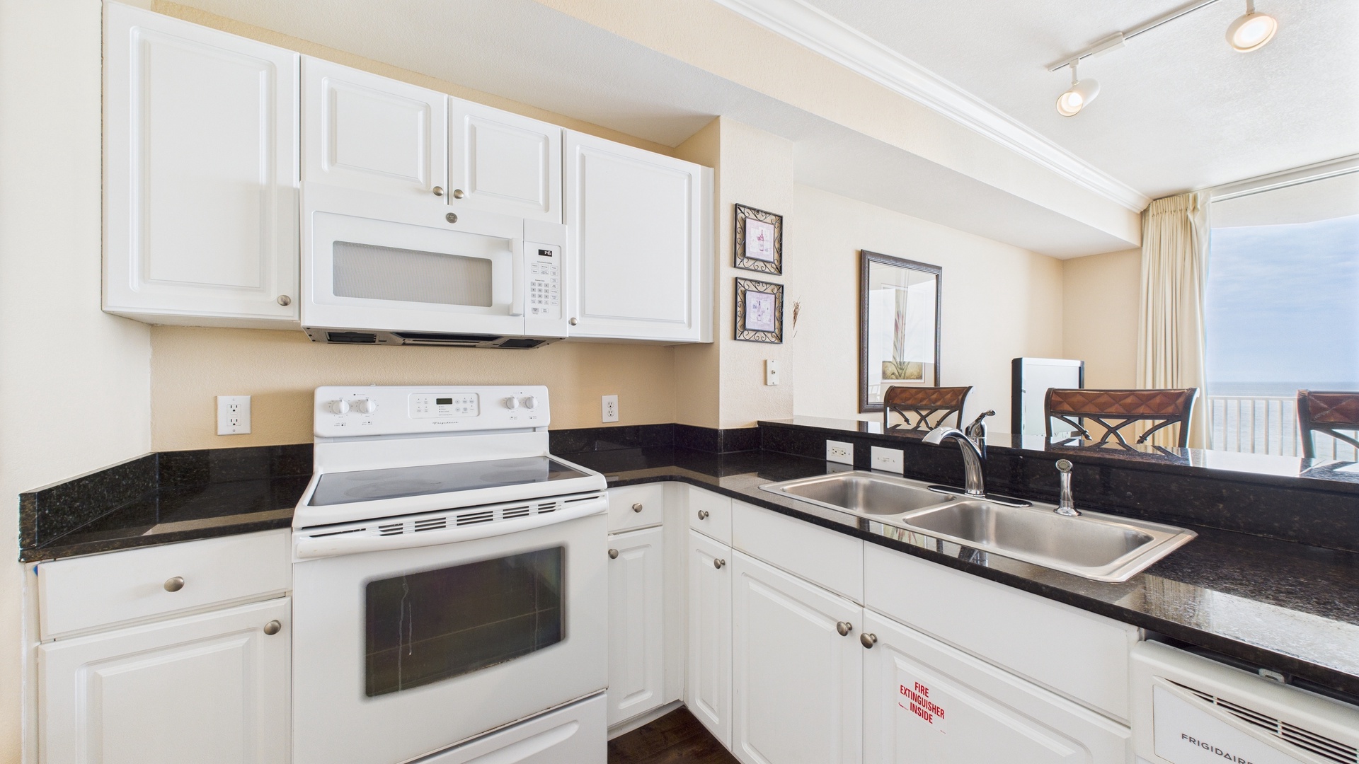 Full kitchen with all the cooking essentials