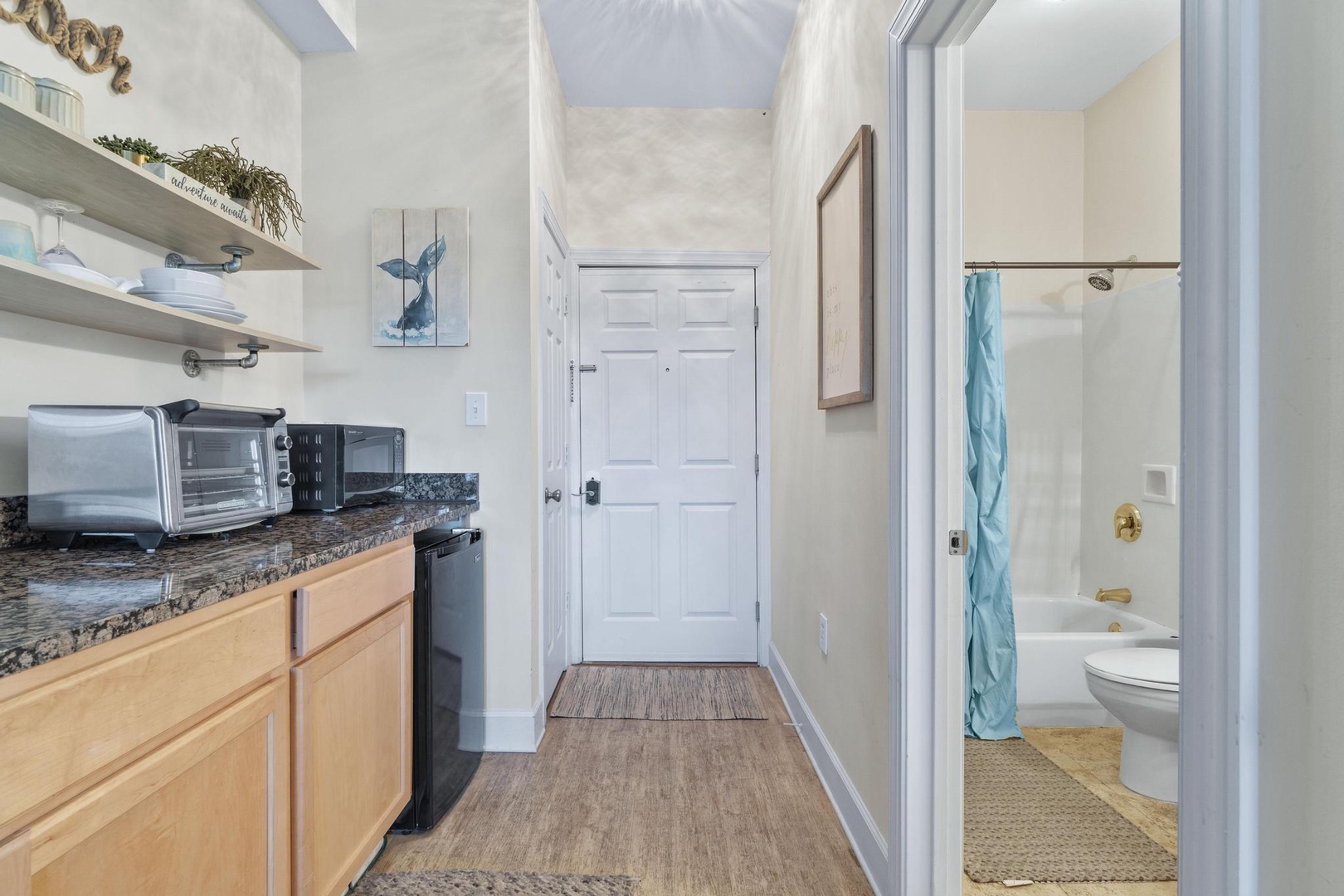 Entry way to the unit