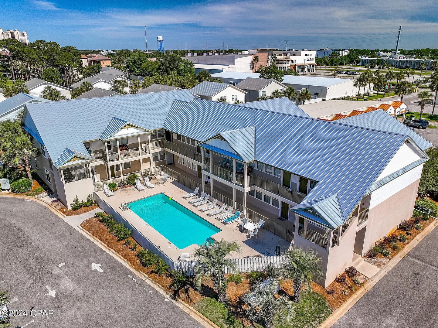 View of Poinciana Place pool