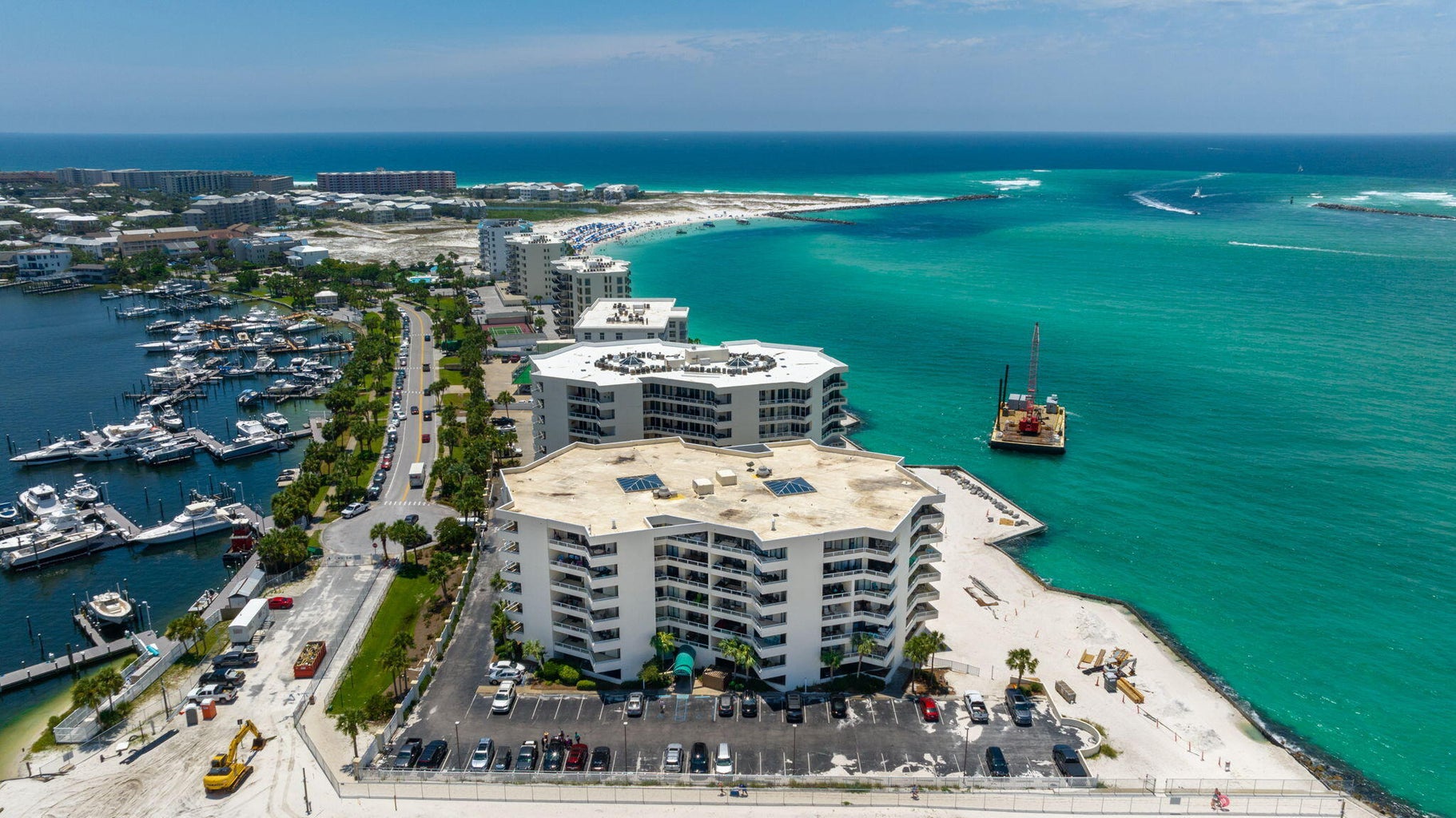 Aerial of East Pass Towers 1
